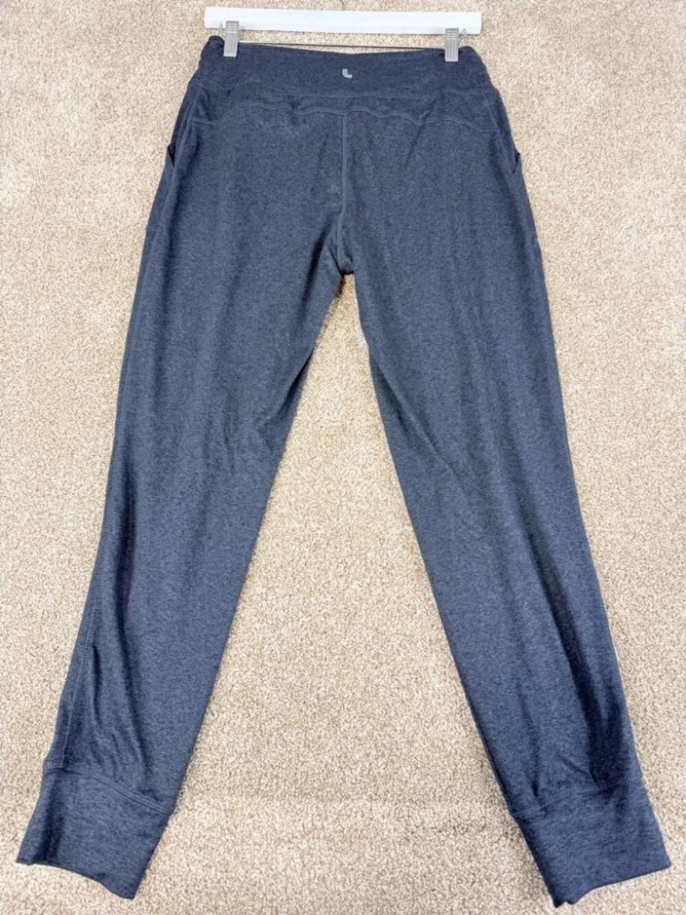 Lole Women Charcoal Gray Heathered Jogger Pants Small S Lounge Yoga Gym Workout